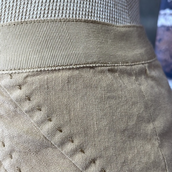 Rebecca Taylor Pencil Skirt Linen Tan Size 0 - Picture 5 of 13